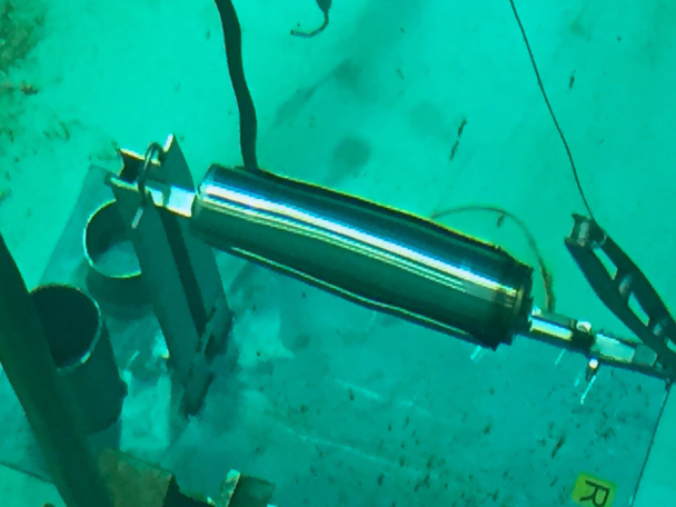 Nuclear reactor equipment underwater testing