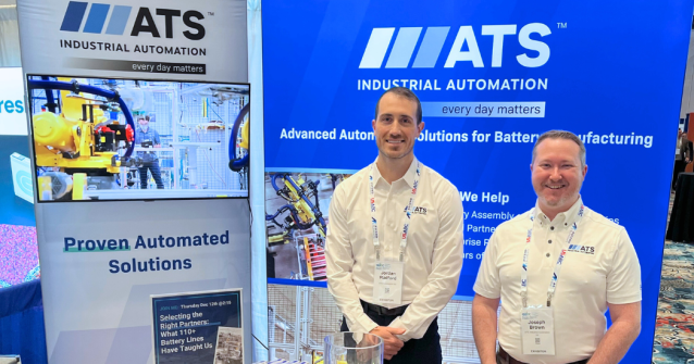 ATS Industrial Automation team members in booth at the AABC